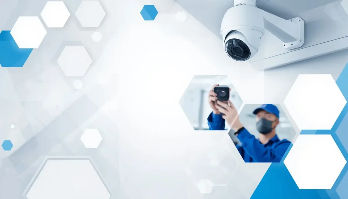 Mobile smartphone screen displaying real-time multi-channel remote camera streaming via secure P2P app