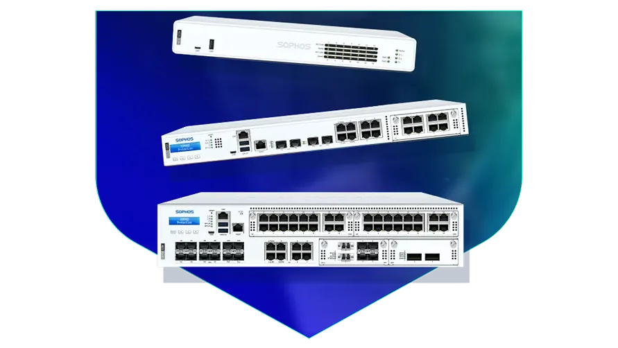 Front panel lights showing the unit powered on and both internet links active